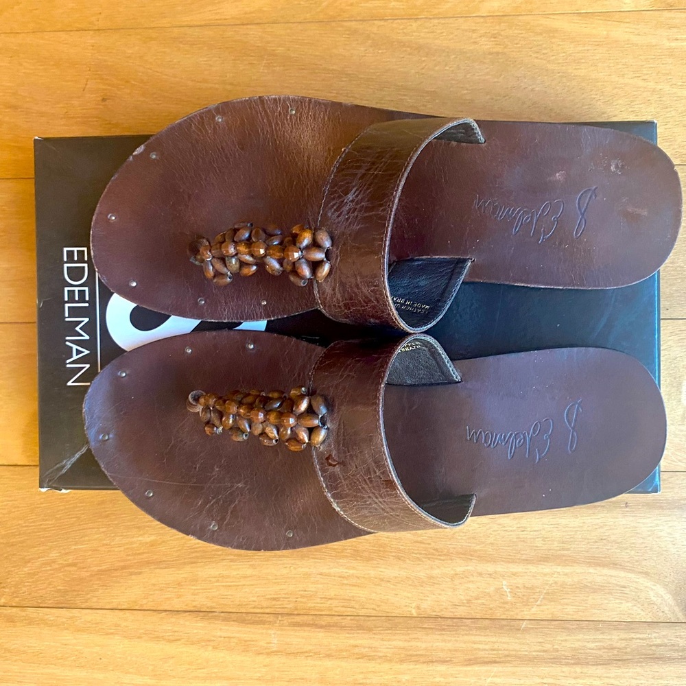 Sam Edelman Buganda Dark Brown Flat Size 8 1/2